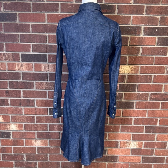 Polo Ralph Lauren Denim Button-Up Shirtdress Size 4 - Picture 5 of 9